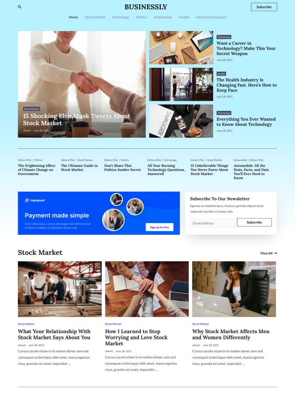 ID：691547  astra主题  Business Blog商业博客