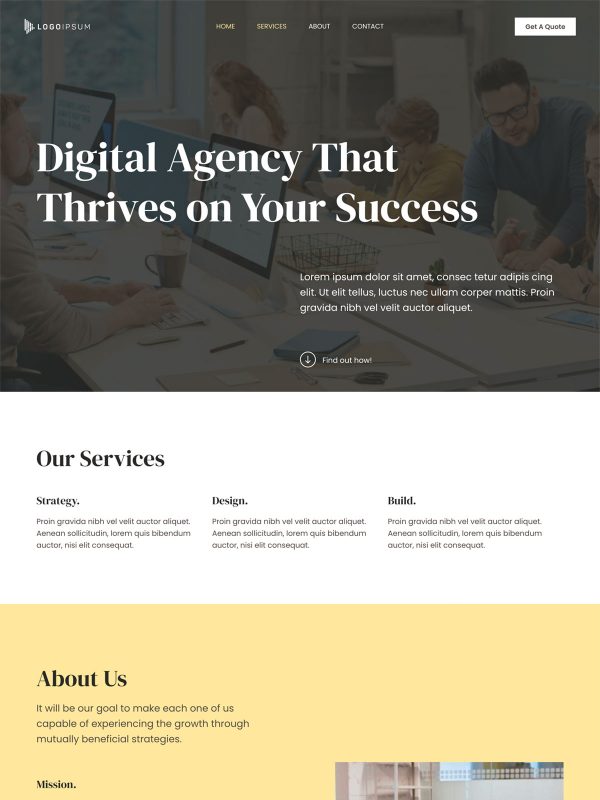 ID：691549  astra主题  Digital Agency数字代理