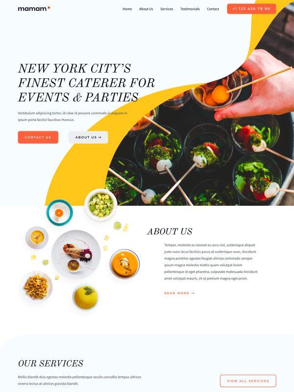 ID：691570  astra主题  Catering & Events 餐饮和活动
