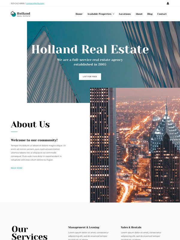 ID：691585  astra主题  Real Estate Agency房地产中介