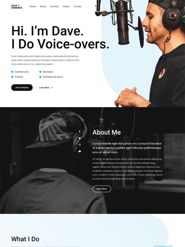 ID：691602  astra主题  Freelance Voice-over Artist自由配音艺术家