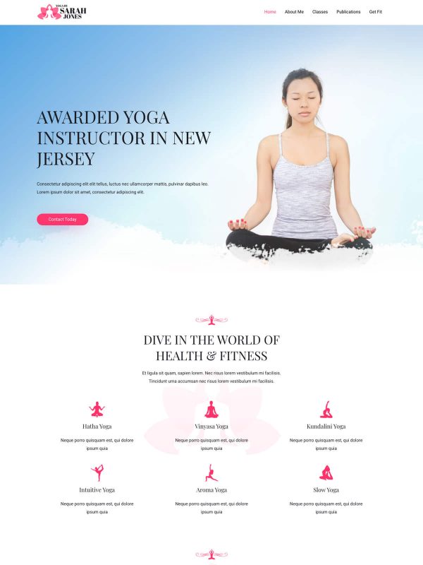 ID：691631  astra主题  Yoga Instructor瑜伽教练