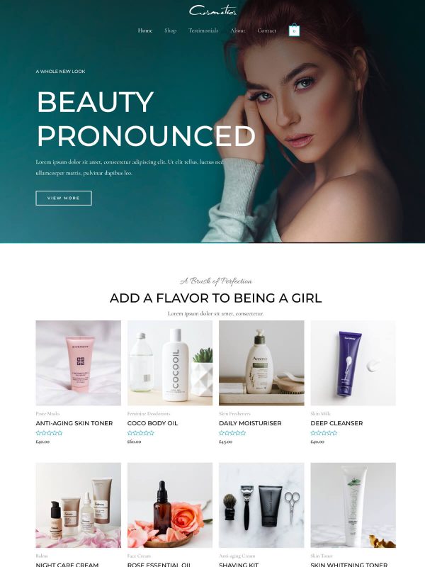 ID：691633  astra主题  Cosmetics Store化妆品店