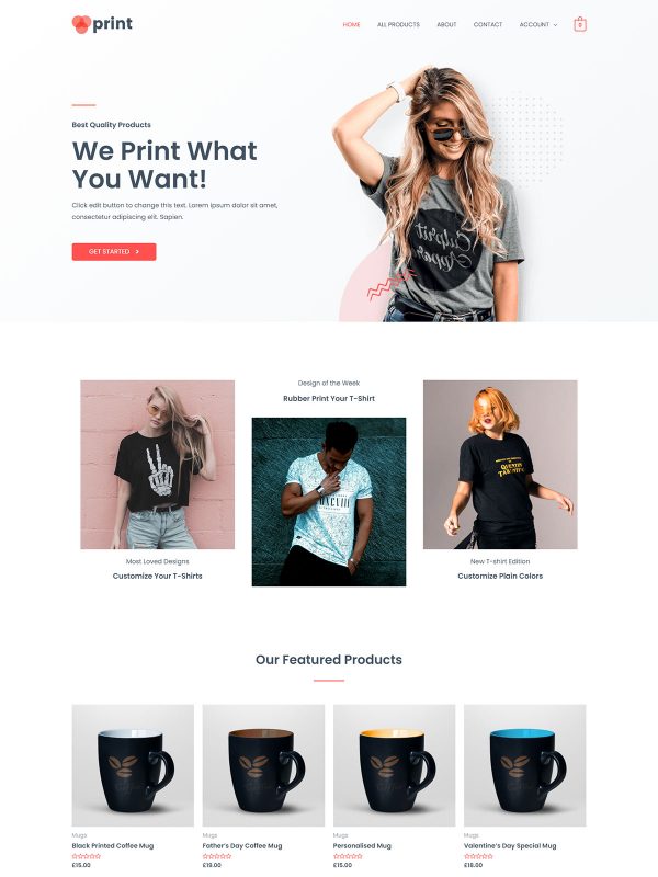 ID：691653  astra主题  Custom Printing定制印刷