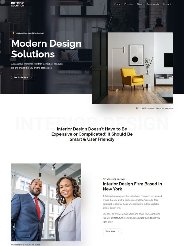 ID：691688  astra主题  Interior Design Firm室内设计公司