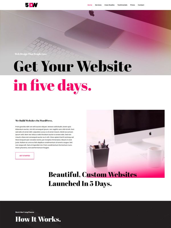 ID：691709  astra主题  Five Days Website五天网站