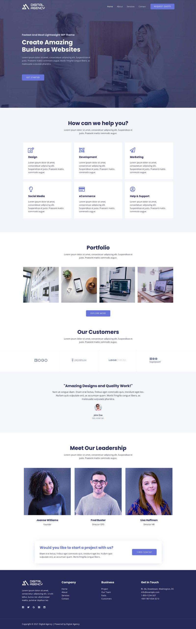 ID：691726  astra主题  Digital Agency数字代理