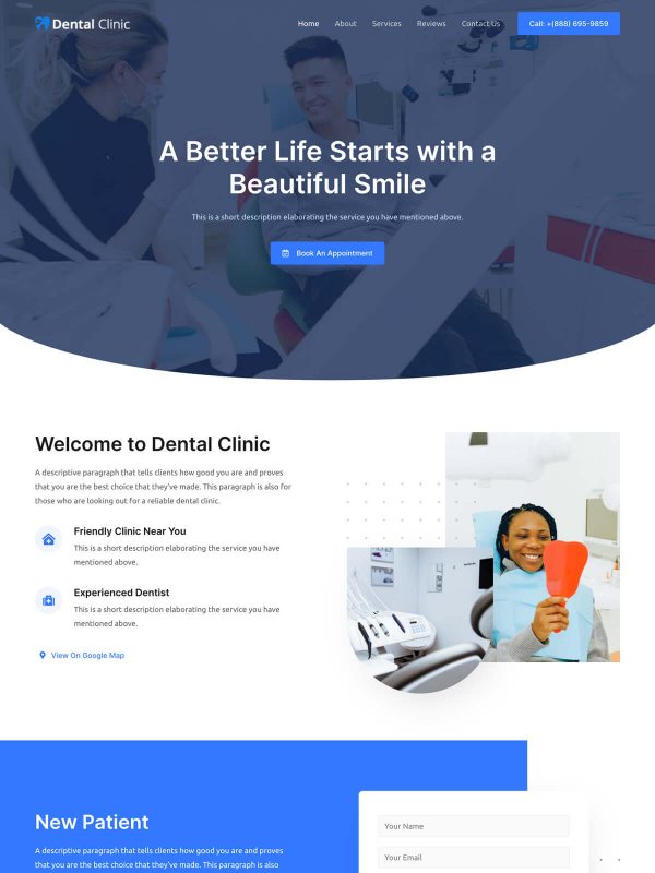 ID：691737  astra主题  Dental Clinic牙科诊所