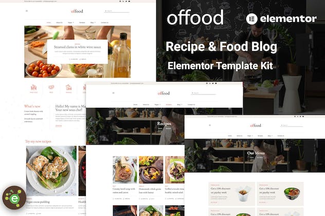 Offood – Recipe & Food Blog Elementor Template Kit